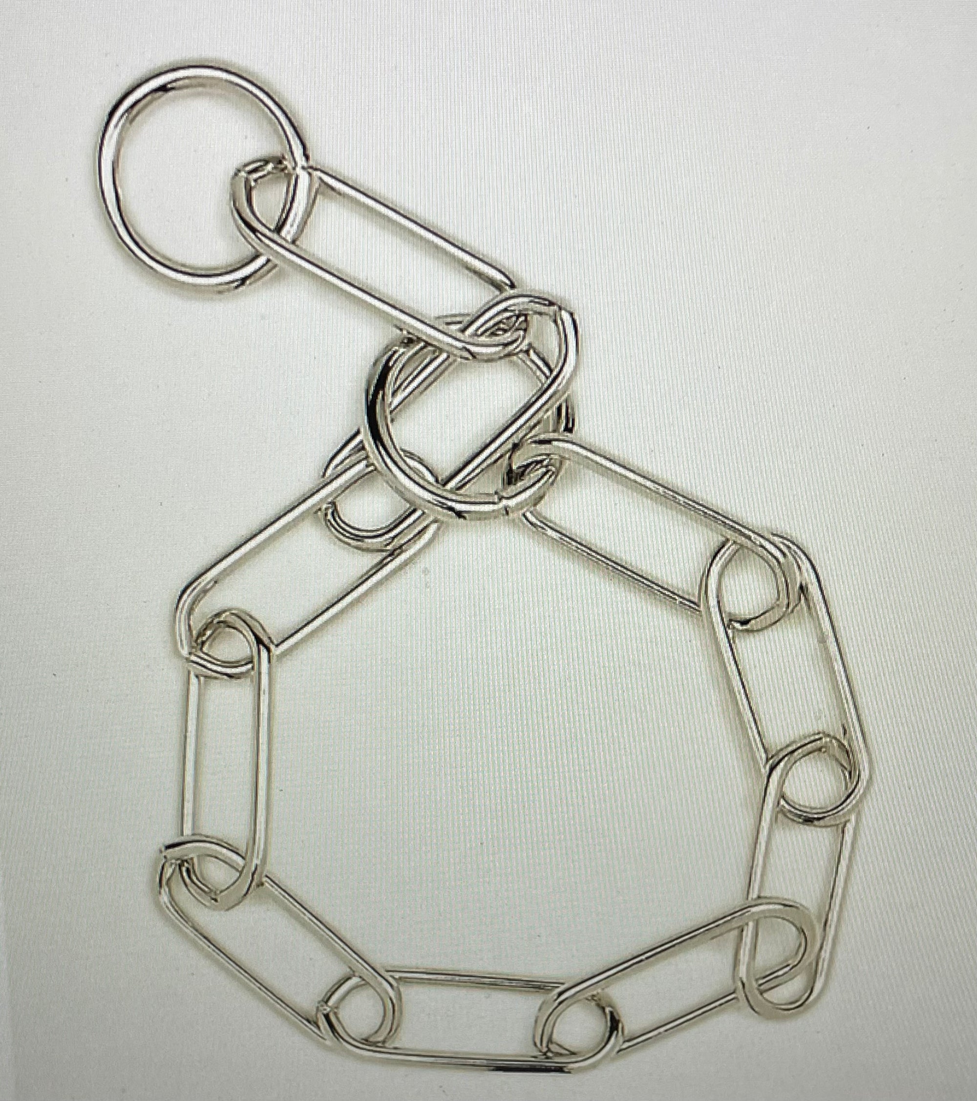 Herm Sprenger Fur Saver Link Dog Chain Training Collar Silver - BowWowAgility